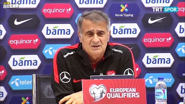 A Milli Takım'da teknik direktör Şenol Güneş, basın toplantısında konuştu.