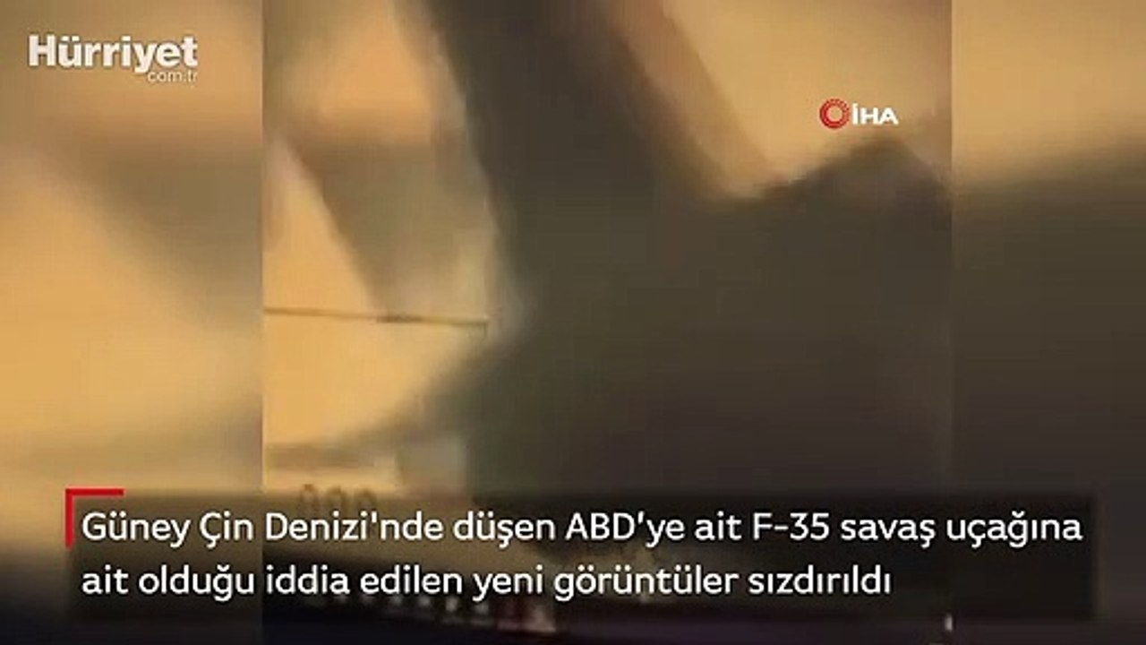 Güney Çin Denizi'nde düşen ABD’ye ait F-35 savaş uçağına ait olduğu iddia edilen yeni görüntüler sızdırıldı