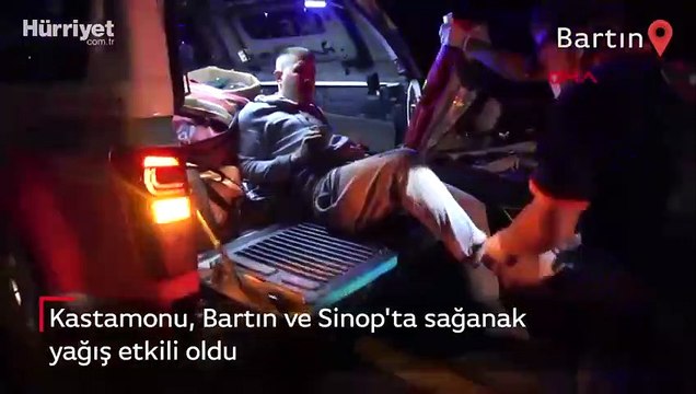 Kastamonu, Bartın ve Sinop'ta sağanak yağış etkili oldu