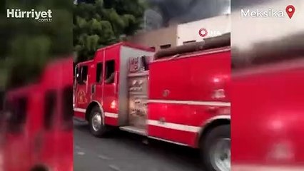 Meksika'da bisiklet deposunda büyük yangın