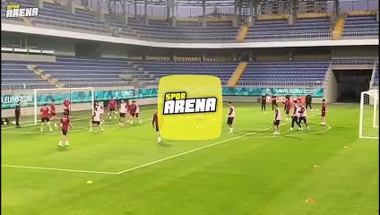 Millilerden Galler maçına ilginç hazırlık