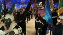 Los danzantes no faltaron en esta tradicional romería para acompañar a la virgen de Zapopan