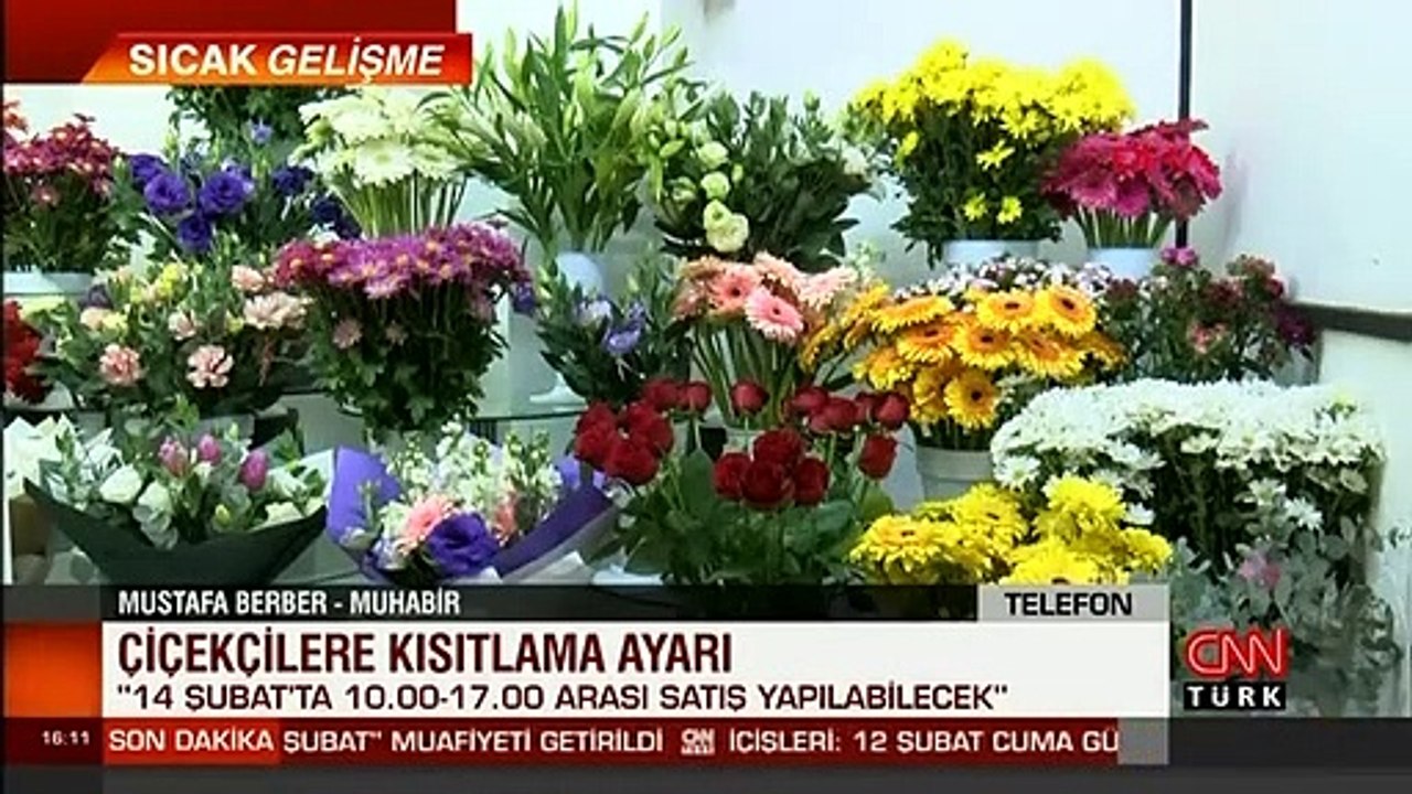 İçişleri Bakanlığı'ndan çiçekleri kapsayan ek genelge