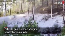 Adana Feke'de çıkan orman yangını kontrol altına alındı