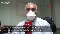 Bilim Kurulu Üyesi Prof. Dr. Tevfik Özlü: Aşı yaptırmayanlar büyük risk altında