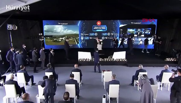 Türksat 5A haberleşme uydusu, Cumhurbaşkanı Erdoğan'ın butona basmasıyla hizmete alındı