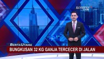 Bungkusan 32 Kg Ganja Tercecer di Jalan Raya Kabupaten Deli Serdang Sumatera Utara