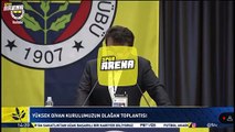 Fenerbahçe Yüksek Divan Kurulu'nda Hulusi Belgü'den Ali Koç'a sert eleştiri