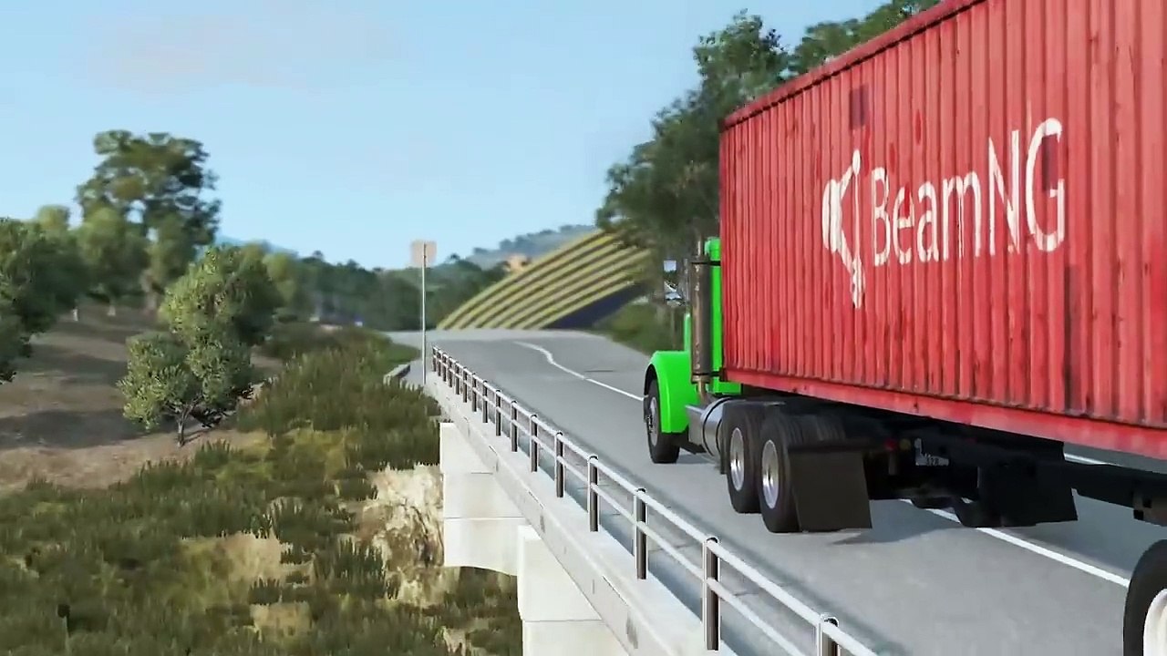 Cars vs Curved Ramp Bridge - BeamNG Drive ULTIMATE Edition Compilation