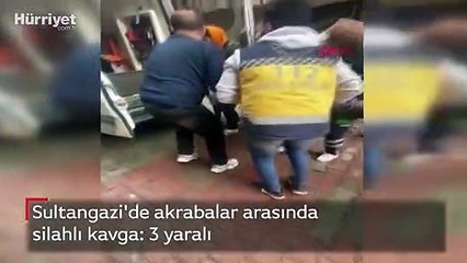 Sultangazi'de akrabalar arasında silahlı kavga: 3 yaralı