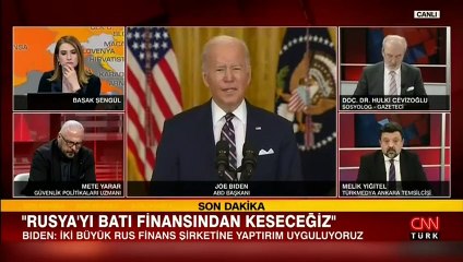 Biden'dan yaptırım hamlesi: Rusya'nın batı finansıyla irtibatını keseceğiz