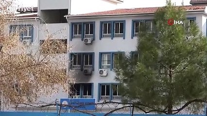 Okulda yangın paniği