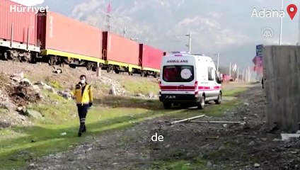 Adana'nın Pozantı ilçesinde tren kazası