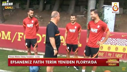 Fatih Terim Florya'da! Futbolcular alkışla karşıladı
