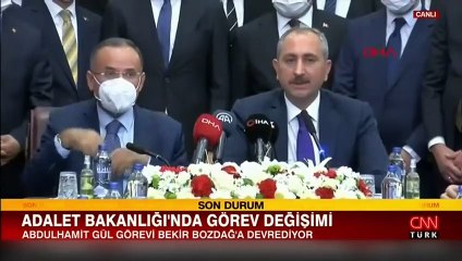 Adalet Bakanlığı'nda görev değişimi... Gül görevi Bozdağ'a devretti