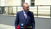 Cumhurbaşkanı Erdoğan, cuma namazı çıkışı sonrası soruları yanıtladı