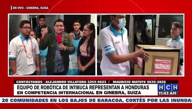 Ya en Suiza la Delegación Hondureña de Robótica para el “FIRST Global Challenge 2022”