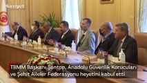 TBMM Başkanı Şentop, Anadolu Güvenlik Korucuları ve Şehit Aileler Federasyonu heyetini kabul etti