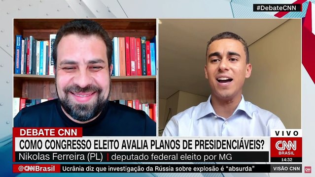 Nikolas sobre Boulos em debate: “Sem teto, mas com jatinho”
