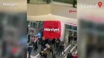Bakırköy'de alışveriş merkezinde kavga kamerada