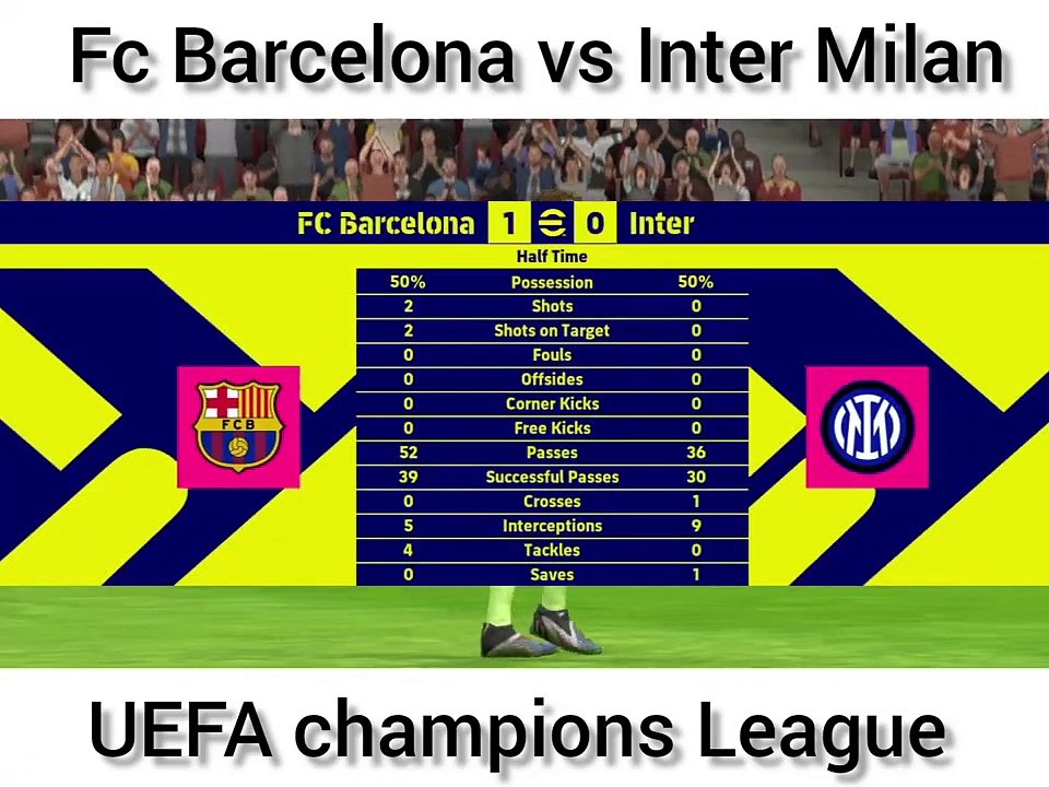 Fc Barcelona vs Inter Milan UEFA champions League.