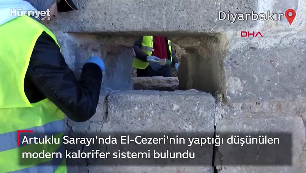Artuklu Sarayı'nda El-Cezeri'nin yaptığı düşünülen modern kalorifer sistemi bulundu