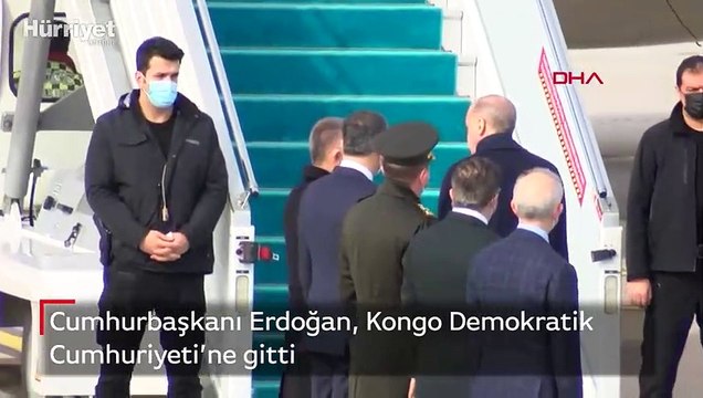 Cumhurbaşkanı Erdoğan, Kongo Demokratik Cumhuriyeti’ne gitti