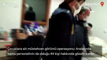 Çocuklara ait müstehcen görüntü operasyonu