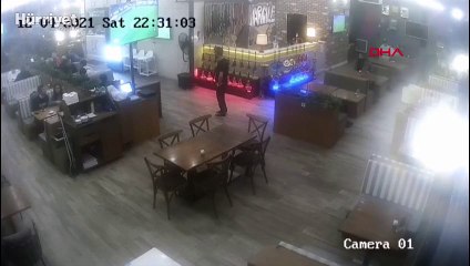 Şehit polisin katil zanlısı kafe denetiminde yakalandı, o anlar güvenlik kamerasında