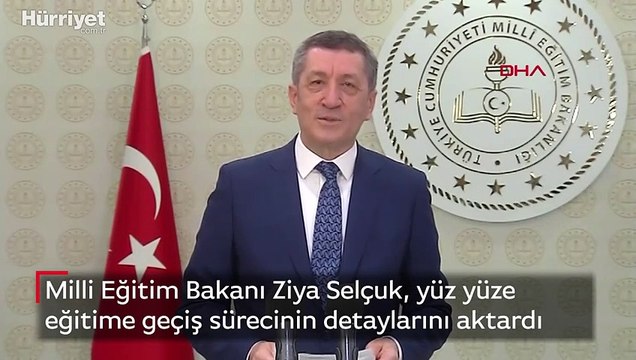 Milli Eğitim Bakanı Ziya Selçuk, yüz yüze eğitime geçiş sürecinin detaylarını aktardı