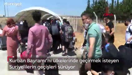 Öncüpınar'dan bayramlaşmaya giden suriyeli sayısı 18 bin oldu