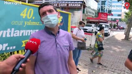 Ataşehir'de yolcu otobüsünde yangın paniği