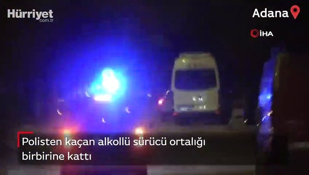 Alkollü sürücü ortalığı birbirine kattı