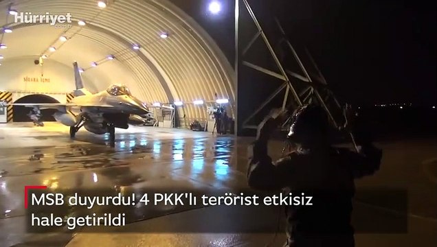 MSB duyurdu! 4 PKK'lı terörist etkisiz hale getirildi