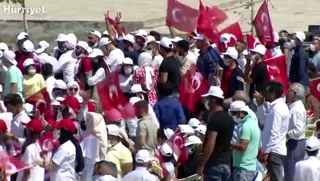Cumhurbaşkanı Erdoğan, Malazgirt Zaferi'nin 950. yılı dolayısıyla düzenlenen Malazgirt Fetih Programı'na katıldı