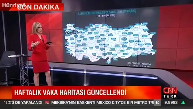 Son dakika: Sağlık Bakanı Fahrettin Koca illere göre haftalık vaka sayılarını paylaştı!