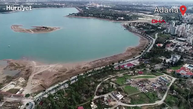 Seyhan Baraj Gölü'ndeki su seviyesi arttı Sevgi Adası'nın yolu yeniden kapandı