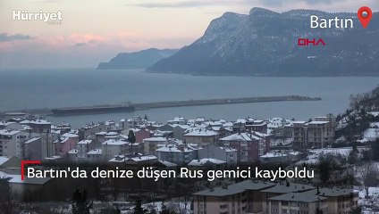 Bartın'da denize düşen Rus gemici kayboldu