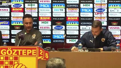 Fenerbahçe'de Pereira'dan 1-1'lik Göztepe maçı sonrası tartışılan sözler: ilk yarı kaliteli oyun oldu
