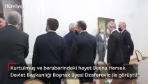 Kurtulmuş ve beraberindeki heyet Bosna Hersek Devlet Başkanlığı Boşnak üyesi Dzaferovic ile görüştü