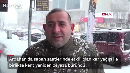 Ardahan beyaza büründü