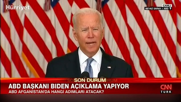 ABD Başkanı Joe Biden, Amerikan askerlerinin Afganistan'dan çekilmesi sonrası açıklamalarda bulundu