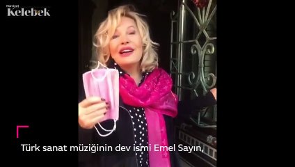 Emel Sayın aşı yaptırdı!