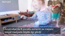 8 çocuklu annenin ev mesaisi sosyal medyada büyük ilgi gördü