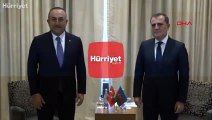 Bakan Çavuşoğlu, Azerbaycanlı mevkidaşı ile görüştü