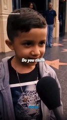 Cute little boy spitting truth