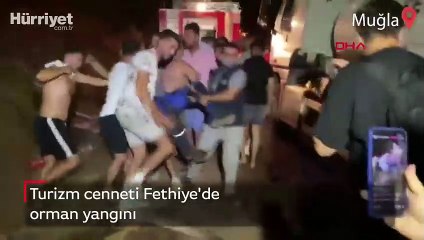 Turizm cenneti Fethiye'de orman yangını