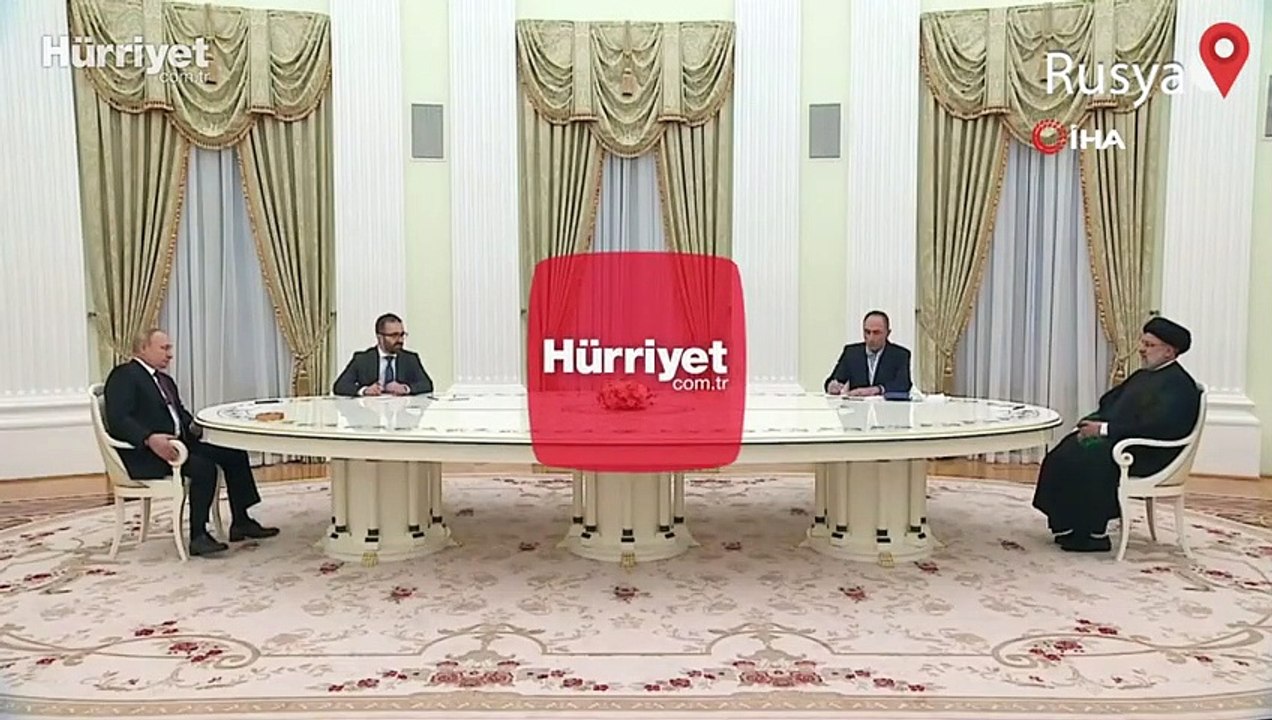 İran Cumhurbaşkanı Reisi, Kremlin'de Vladimir Putin ile bir araya geldi