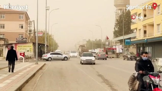 Şanlıurfa'yı etkisi altına alan toz bulutu hayatı olumsuz etkiledi