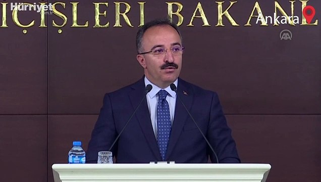İçişleri Bakanlığı Sözcüsü İsmail Çataklı, aylık bilgilendirme toplantısında konuştu